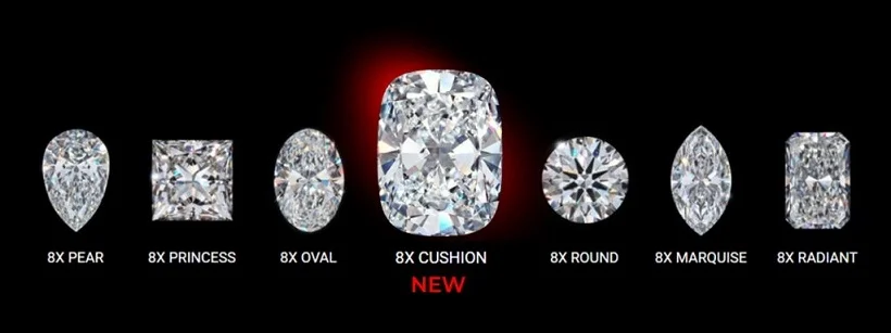 Gems News GCAL 8X Cushion Grade Sparks Diamond Buzz 3